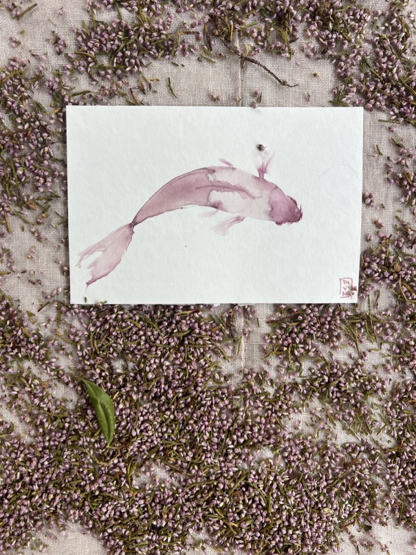 image — aquarelle au vin rouge — Art DiVino, La Londe-les-Maures