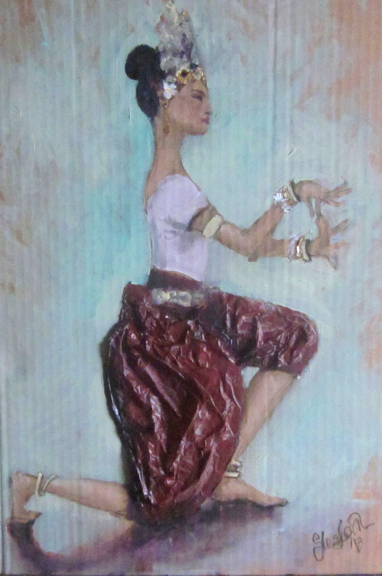 image — aquarelle au vin rouge — Art DiVino, La Londe-les-Maures