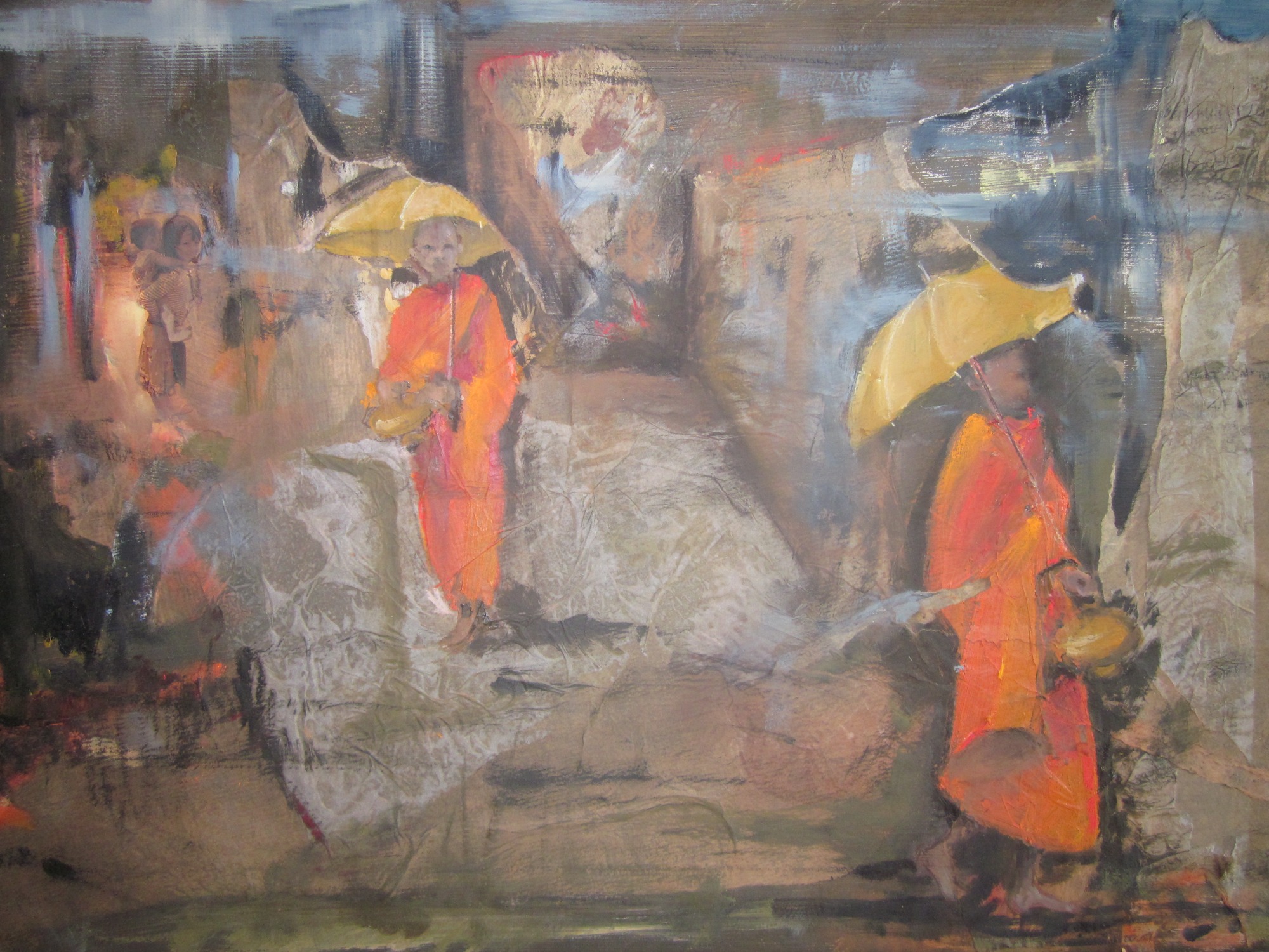 image — aquarelle au vin rouge — Art DiVino, La Londe-les-Maures