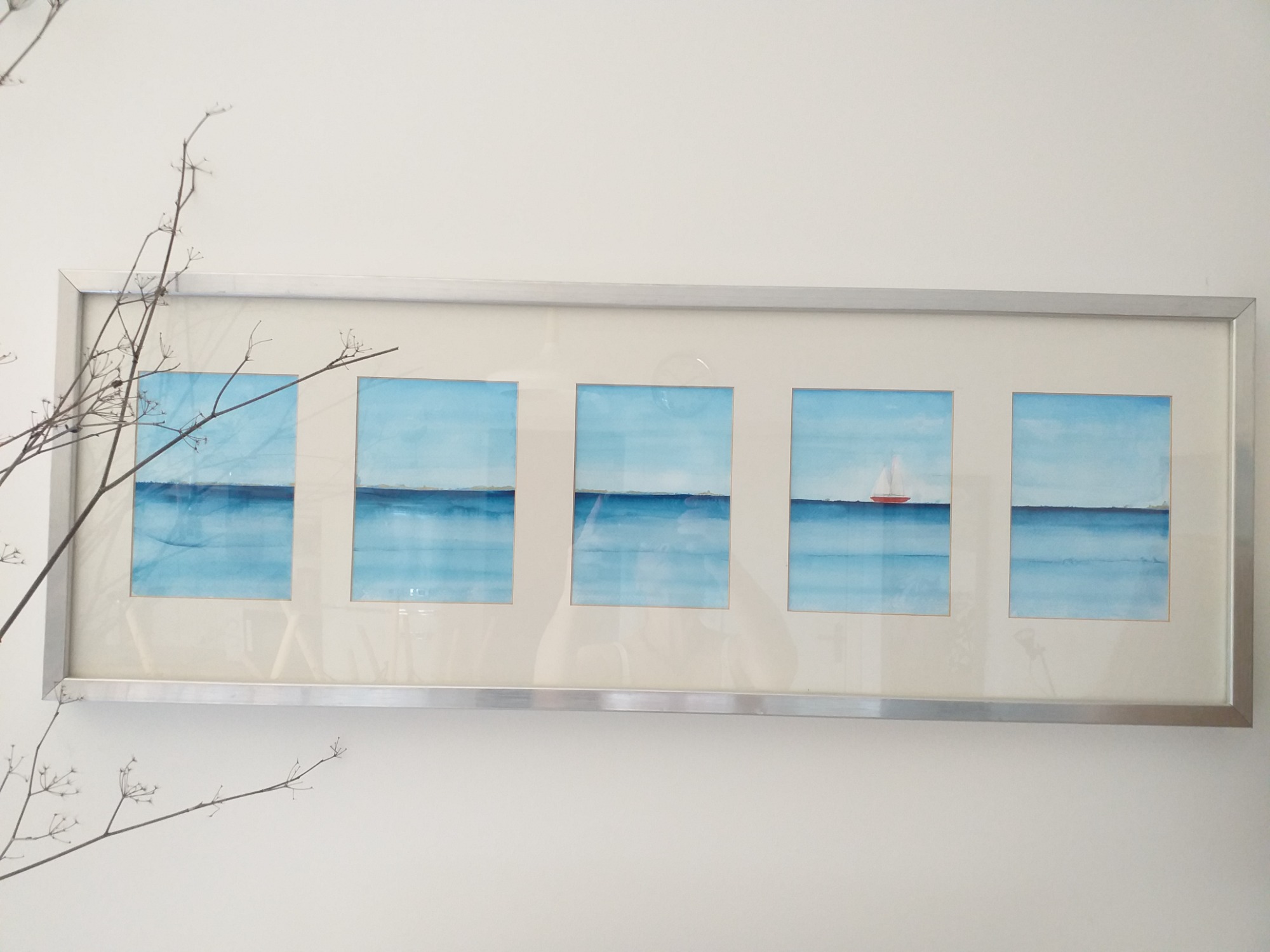 image — aquarelle au vin rouge — Art DiVino, La Londe-les-Maures