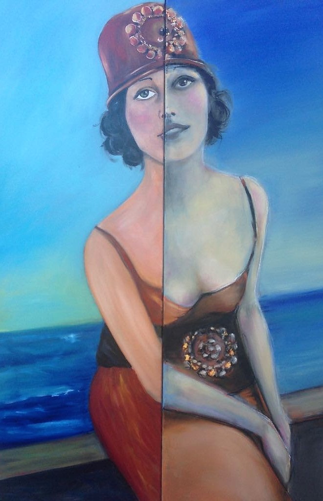 image — aquarelle au vin rouge — Art DiVino, La Londe-les-Maures